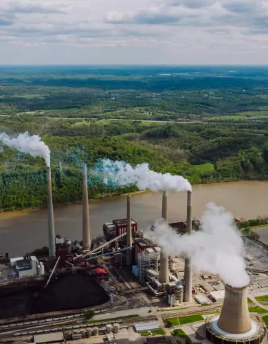 Gas power station and pipeline infrastructure