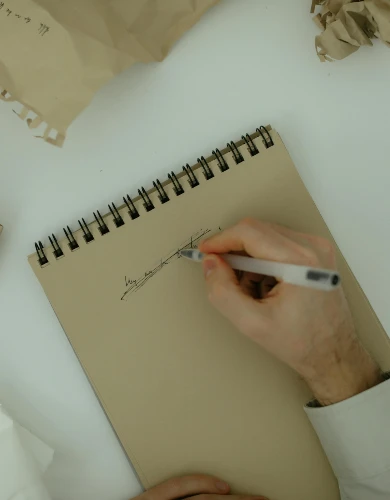 An error made on a sheet of paper