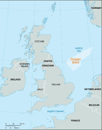 A map of the Dogger Bank sandbank