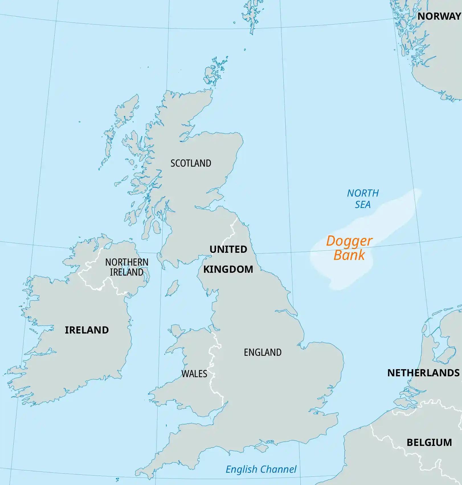 A map of the Dogger Bank sandbank