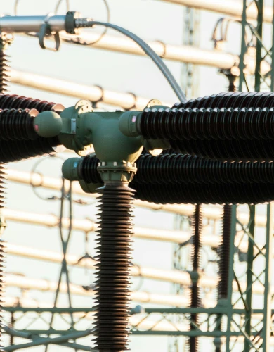 Substation on the electrical grid