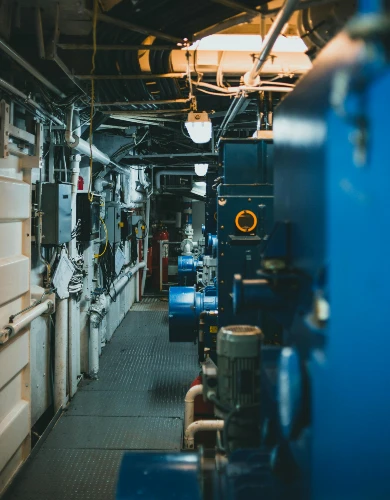 A CHP unit at a commercial site