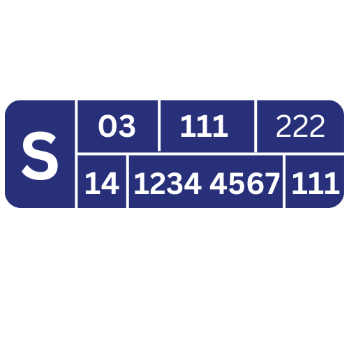 What is an MPAN: Top Line Data (8 digits): 03 111 222 Core (13 digits): 14 1234 4567 111